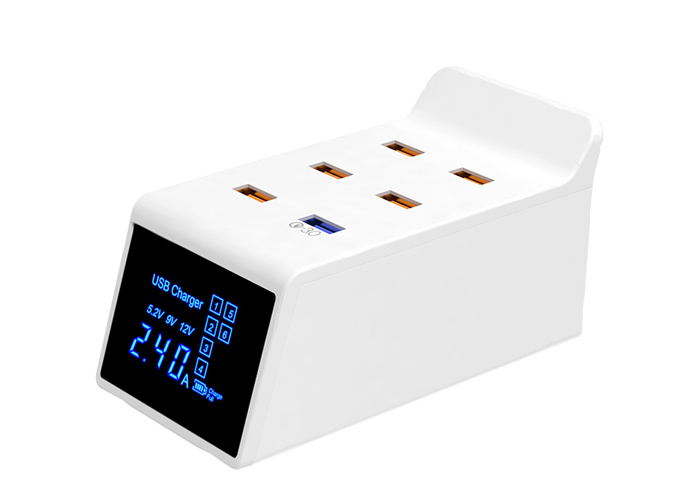 Φορτιστής - Τροφοδοτικό Με 6 Εξόδους USB 40W & QC3.0 
